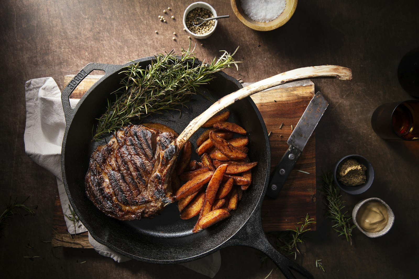 Fire-grilled ribeye, Food catering by Sangam Catering Service